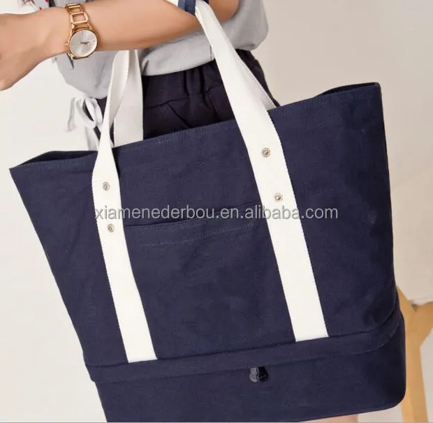 Canvas Casual Tote Handbags Top Handle Cross Body Bag for Women