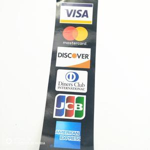 कस्टम वीजा cmyk रंगीन पेपर स्टिकर/मुद्रित लेबल