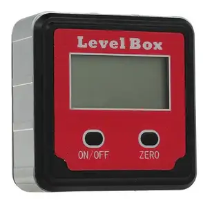 Red Precision protractor inclinometer Level digital angle finder Bevel Box
