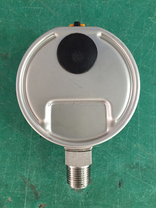 CE-Zertifiziertes Hochwertiges 100mm Bodenmontiertes Edelstahl-Silikonöl-Füllmanometer mit 1000 Bar Maximaldruck, Anpassbar, Guter Druckmesser - Product Image 3