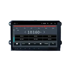 Som automotivo com dvd stereo, android 8.1, 9 polegadas, com câmera reversa, para vw universal