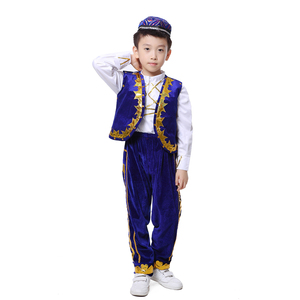 Costume de <span class=keywords><strong>danse</strong></span> <span class=keywords><strong>indienne</strong></span> bleu folklorique de nouveau style pour garçon - Product Image 2