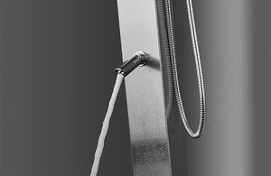 2025 nuevo diseño moderno #304 acabado cepillado Acero inoxidable ducha <span class=keywords><strong>piscina</strong></span> lluvia exterior ducha Panel columna S311 - Product Image 5