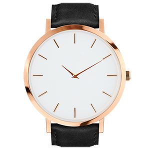 Montre en cuir à Quartz pour hommes, Logo personnalisé, marque minimaliste, <span class=keywords><strong>Promotion</strong></span> - Product Image 4