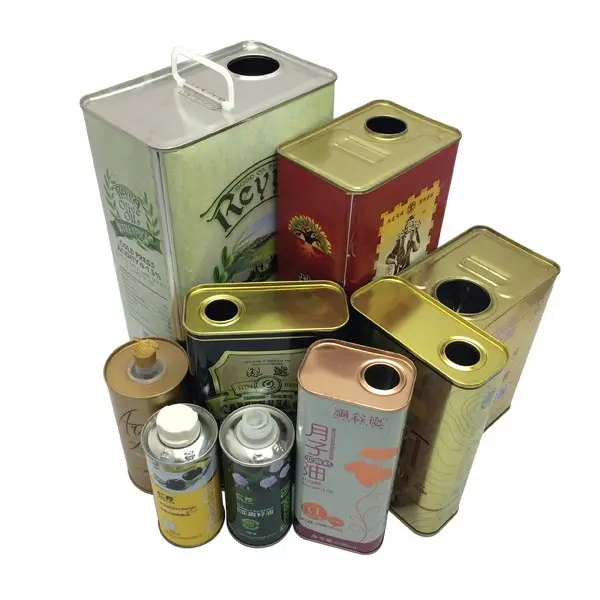 1 liter tin can 5 liter peanut oil tin container 1 gallon olive oil metal tin box for edible cooking oil