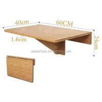Natürlicher Bambus Holz Wand montage Drop-Leaf Tisch Klapp küche & Esstisch
