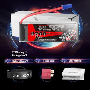 Werkseitig 7,4 V RC Hubschrauber Li Ionen Batterie 10C <span class=keywords><strong>2700mAh</strong></span> Lipo Batterie mit langer Akkulaufzeit - Product Image 4