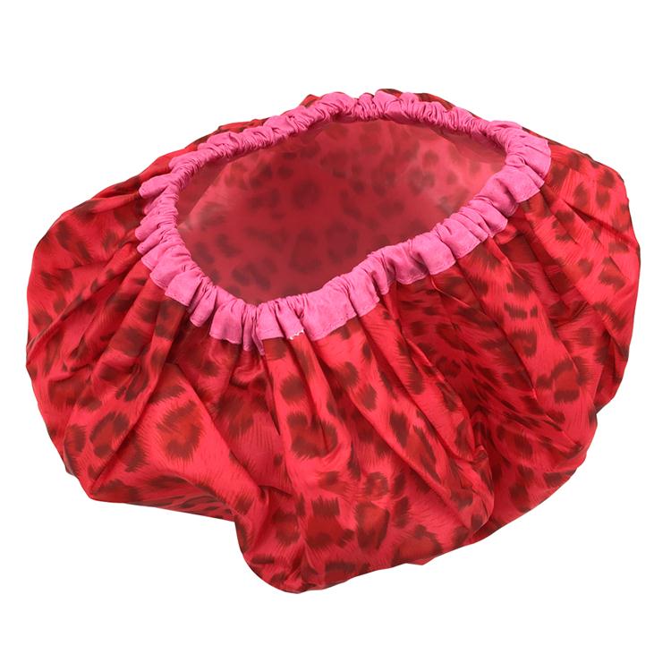 Роскошная красная водонепроницаемая крышка для душа с принтом