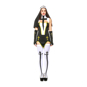 Nuevo Producto 2018 Disfraz <span class=keywords><strong>de</strong></span> Monja Sexy para Halloween - Product Image 2