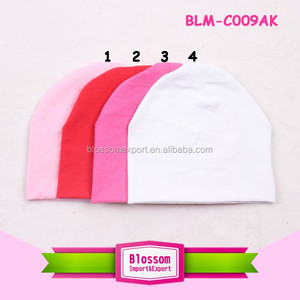 Blanco 95% algodón 5% Spandex Unisex bebé recién nacido bebé niños niñas <span class=keywords><strong>invierno</strong></span> cálido de punto negro Beanie sombrero - Product Image 3