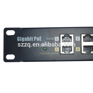 ZQPOEG12 Gigabit POE Injector 12 Cổng 1U Multiport Rack Mount POE Patch Panel 100/1000Mbps - Product Image 5