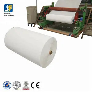 Máquina de fabricación de papel higiénico, planta de reciclaje de papel de desecho a pequeña escala, a la venta