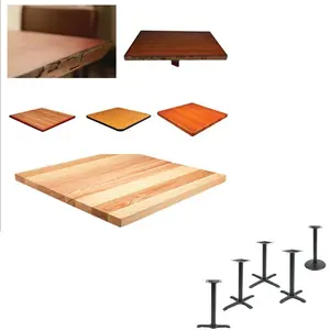 High quality restaurant wooden table top and chairs for events