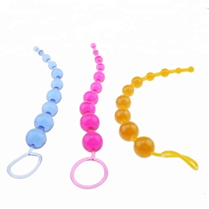 Brinquedos Eróticos Plug Anal Orgasmico, Brincadeira com Bolas Anal, Plug com Anel de Puxar, Produtos Sexuais - Product Image 2