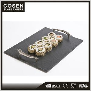 Gros Naturel Bord <span class=keywords><strong>Pierre</strong></span> D'ardoise <span class=keywords><strong>Servant</strong></span> Plateau Tapis - Product Image 3
