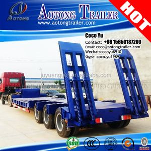 Giá rẻ Heavy duty cổ ngỗng lõm chùm tri-trục cải tạo sử dụng lowbed trailer bán để bán - Product Image 2