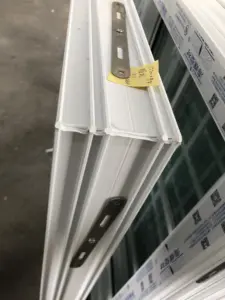 Schall dichte wind dichte Hurricane PVC Glasfenster Office Vinyl Single doppelt verglaste PVC-Schiebefenster