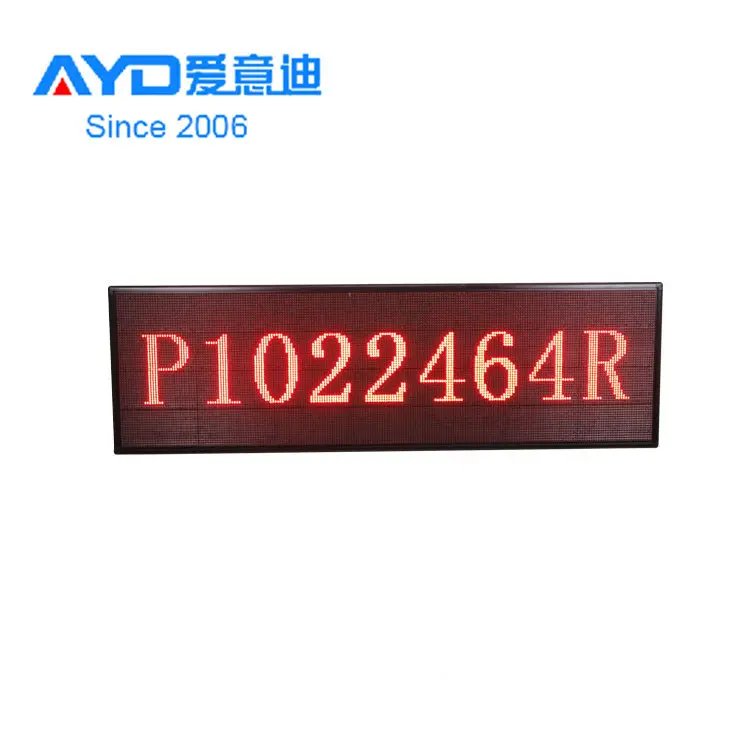 Dongguan LED üretimi P10 RGB kablosuz LED modülleri programlanabilir LED kaydırma metin mesajı işareti ekran