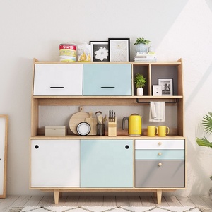 Jasiway Venta caliente cocina moderna uso sólido Aparador de madera con cajones - Product Image 2