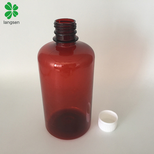 Nhựa 500Ml 16 Oz PET Hổ Phách Rõ Ràng Tốt Nghiệp Chai Với Vít <span class=keywords><strong>Cap</strong></span> Cho Chất Lỏng Hóa Học, Quy Mô Đánh Dấu Chai - Product Image 4