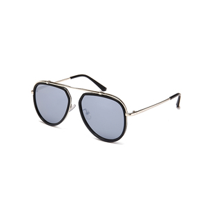 Gafas de Sol EUGENIA Económicas, Diseño Aviador, Lentes de Espejo, <span class=keywords><strong>Color</strong></span> Rosa, Montura Mixta de Metal, Estilo Piloto - Product Image 3