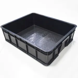 ESD段ボール箱/ターンオーバー用帯電防止プラスチック容器600*500 * 160mm帯電防止部品段ボール箱