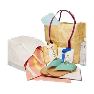 Promotional Customized Eco-friendly Tyvek Tote Bag Reusable Washable Bag