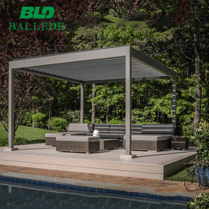 Proveedor <span class=keywords><strong>de</strong></span> China ajustable instalación motorizado aluminio toldo eléctrico persianas pergola - Product Image 4