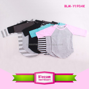 Magliette Raglan a Maniche 3/4 con Monogramma a <span class=keywords><strong>Pois</strong></span> Rossi e Bianchi, T-Shirt Coordinata per Famiglia, Adulti e Bambini, Mamma e Figlio - Product Image 4