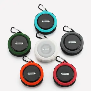 (Fabrik) 5W wasserdichter Bluetooth-Lautsprecher mit Saugnapf Hot on Amazon/Eaby, Dusche Mini Wireless-Lautsprecher C6 für Musik/Anruf