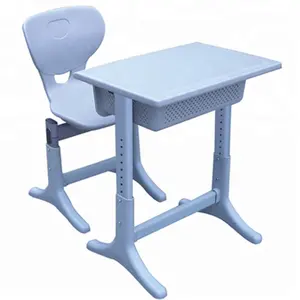 Adjustable Height Children Desk and Chair Fixed Student School Chair and Desk Set Classroom Furniture