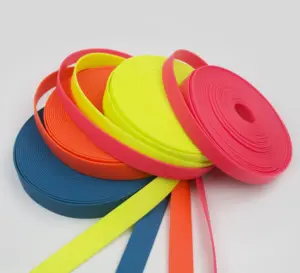 Groothandel Elastische Singels Riem Rollen Canvas Stof Zwart Webbing Riem