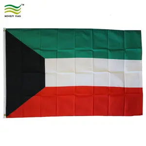 3X5ft 100% Polyester Arab Country National Print Banner Kuwait Flag