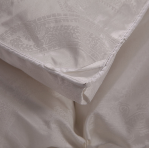 fade color blanco natural 95% edredón de plumas de ganso Grado A seda jacquard cubierta 1000TC colcha reina rey tamaño Europa Ro - Product Image 4