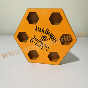 Factory Acrylic plastic <b>Bar</b> glass cup serving tray bottle tray,shot glass display tray - Product Image 3
