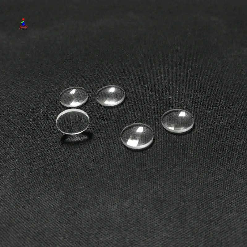 Lente convexo duplo, lente esférica de vidro óptico de alta qualidade revestida 6mm/2.2mm, grande e pequena