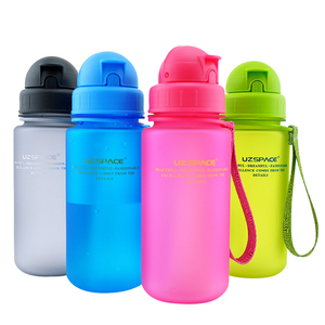 2018 <span class=keywords><strong>Amazon</strong></span> BPA bebé libre de plástico botella de agua potable con paja, taza de entrenamiento para niños 400 ml - Product Image 2