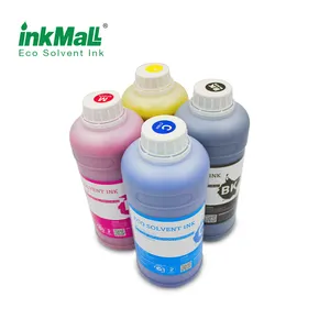 InkMall hiçbir koku eko solvent mürekkep geniş format yazıcı için dx5 dx7 kafa toplu mürekkep