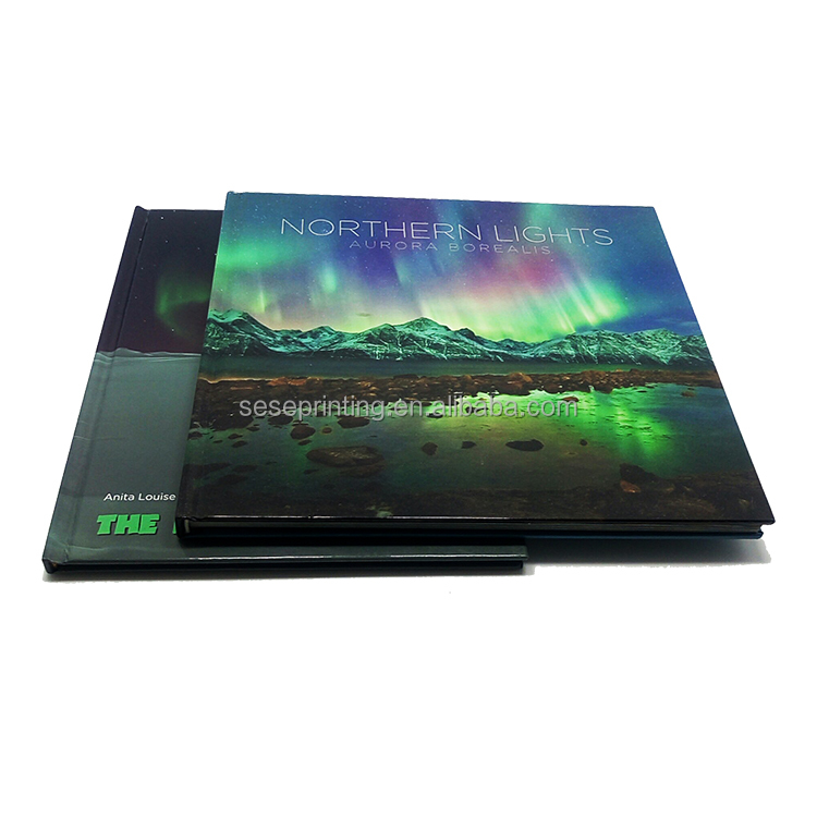 Индивидуальный фотоальбом с цветной печатью природных пейзажей, Книга в твердом переплете, горячие продажи