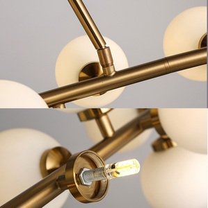 Nouvelle suspension moderne en verre dépoli pour intérieur - Product Image 5