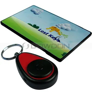 Kartu Remote Control Dompet Gantungan kunci Receiver Nirkabel Anti Hilang Alarm