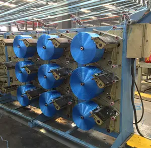 Plastic PP PE split yarn Film Knitting Net Making Machine for sale