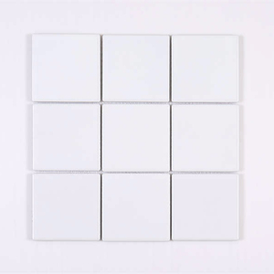 300x300mm (97x97mm) blanc mat mosaïque carrelage en céramique/carrelage mural de cuisine - Product Image 1
