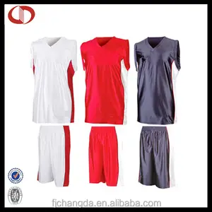 Llanura ropa de baloncesto del jugador camisas sin mangas/pantalones cortos de deporte proveedor