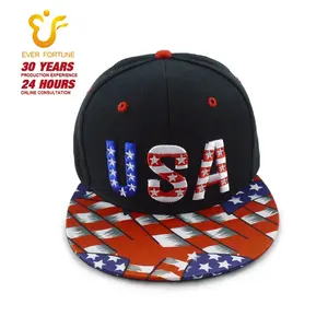 Bán Chạy Tùy Chỉnh Hip Hop Cap 3D Thêu Bóng Chày Snapback Hat Bán Buôn Gorras Phẳng Bill Brim Trang Bị Cap Điều Chỉnh Trucker