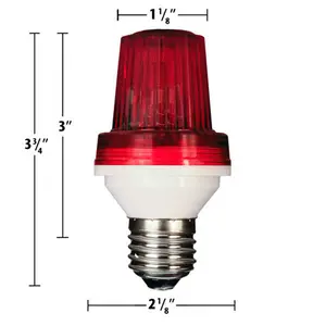 Led Strobe Light Bulb E27 LED Strobe Bulb Flashing Light For Holiday Lighting