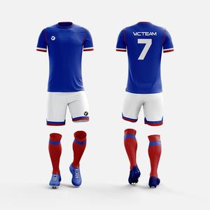 Completo da <span class=keywords><strong>Calcio</strong></span> Blu Navy e Verde Prodotto in Cina, <span class=keywords><strong>Set</strong></span> Uniforme da <span class=keywords><strong>Calcio</strong></span> Personalizzato con Sublimazione a Rapida Asciugatura per Uomo - Product Image 5