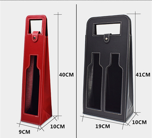Bolsa de Piel Sintética para Cerveza y Vino, Funda para Botella, Bolsa Térmica, Porta Botellas, Bolsas de Exterior, Bolsos de Mano, Logotipo Personalizado - Product Image 2