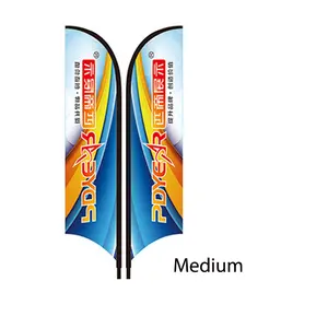 Bán Buôn Giá Rẻ Nhà Máy Quảng Cáo Ngoài Trời 10ft Tùy Chỉnh Đầy Đủ Màu Sắc In Lông Swooper Cờ Biểu Ngữ Với Sợi Thủy Tinh Cực - Product Image 1