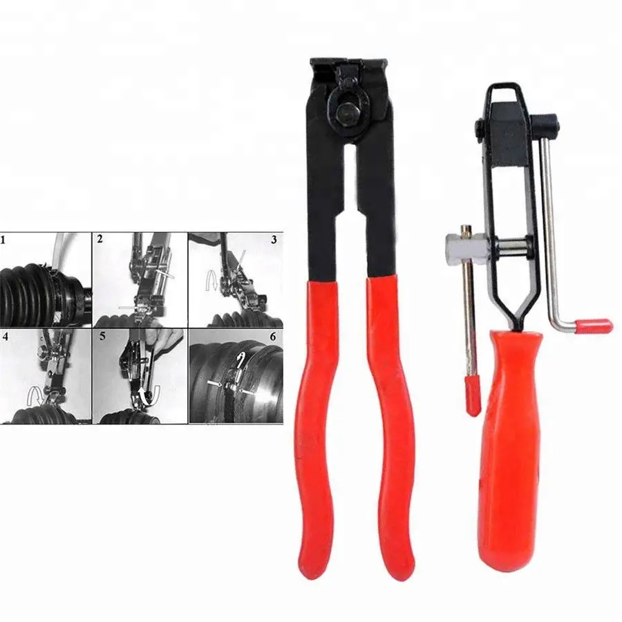 2pc CV Joint Clamp Banding Tool Ear Type Boot Clamp Pliers